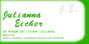 julianna eicher business card